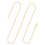 Goldkette als Schlangenkette in Gelbgold 585 / 14K, 42 cm lang, 1,1 mm breit, Gewicht ca. 4.7 g.