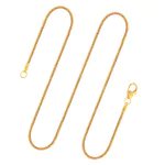Goldkette als Schlangenkette in Gelbgold 585 / 14K, 80 cm lang, 1,2 mm breit, Gewicht ca. 7.1 g.