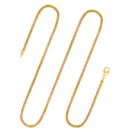 Goldkette als Schlangenkette in Gelbgold 585 / 14K, 42 cm lang, 1,9 mm breit, Gewicht ca. 7.9 g.