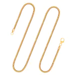 Goldkette als Schlangenkette in Gelbgold 585 / 14K, 75 cm lang, 2,4 mm breit, Gewicht ca. 19.5 g.
