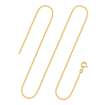 Goldkette als Venezianerkette in Gelbgold 333 / 8K, 70 cm lang, 1,2 mm breit, Gewicht ca. 5.8 g.
