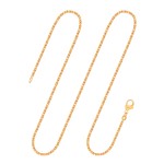 Goldkette als Königskette in Gelbgold 333 / 8K, 95 cm lang, 1,8 mm breit, Gewicht ca. 18.5 g.