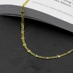 Armband als Panzerstegkette in Gelbgold 750 / 18 Karat, 20.5 cm lang, 3.1 mm breit, Gewicht ca. 2.9 g.