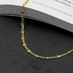 Armband als Panzerstegkette in Gelbgold 585 / 14K, 19 cm lang, 3,1 mm breit, Gewicht ca. 2.3 g.