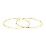 Goldene Creolen, Gelbgold in 1.3 mm