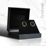 Ohrringe, Creolen, Gelbgold 333 / 8K, Außendurchmesser 15 mm, Breite 2 mm, Gewicht ca. 0.4 g