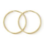 EDELIND Ohrringe, Creolen, Gelbgold 333 / 8K, Außendurchmesser 50 mm, Breite 2 mm, Gewicht ca. 1.7 g