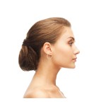 Ohrringe, Creolen, Gelbgold 585 / 14K, Außendurchmesser 20 mm, Breite 2 mm, Gewicht ca. 0.8 g