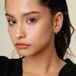 Ohrringe, Creolen, Gelbgold 750 / 18K, Außendurchmesser 15 mm, Breite 2.5 mm, Gewicht ca. 1 g