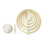 Ohrringe, Creolen, Gelbgold 750 / 18K, Außendurchmesser 15 mm, Breite 2.5 mm, Gewicht ca. 1 g
