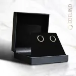 Ohrringe, Creolen, Gelbgold 333 / 8K, Außendurchmesser 15 mm, Breite 2.5 mm, Gewicht ca. 0.7 g