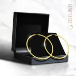 Ohrringe, Creolen, Gelbgold 333 / 8K, Außendurchmesser 60 mm, Breite 2.5 mm, Gewicht ca. 3.2 g
