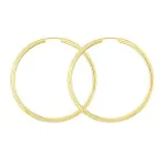 Goldene Creolen, Gelbgold in 2.5 mm rund mit Muster