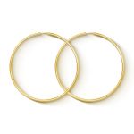 Ohrringe, Creolen, Gelbgold 333 / 8K, Außendurchmesser 60 mm, Breite 2 mm, Gewicht ca. 2.5 g