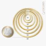 Goldene Creolen, Gelbgold in 2.5 mm mit flexiblem Verschuss