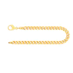 Armband als Panzerkette flach in Gelbgold 333 / 8 Karat, 23 cm lang, 4.7 mm breit, Gewicht ca. 11,8 g.