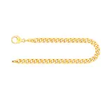 Armband als Panzerkette flach in Gelbgold 333 / 8K, 21 cm lang, 4,7 mm breit, Gewicht ca. 10.6 g.