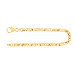 Armband als Dollarkette in Gelbgold 333 / 8 K, 20 cm lang, 3,7mm breit, Gewicht ca. 7,7 g.