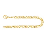 Armband als Dollarkette in Gelbgold 333 / 8K, 20 cm lang, 4,9 mm breit, Gewicht ca. 12.2 g.