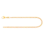 Armband als Zwillingspanzerkette in Gelbgold 333 / 8 Karat, 20 cm lang, 2.1 mm breit, Gewicht ca. 1.3