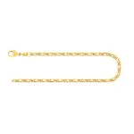 Armband Tigeraugenkette hohl Gelbgold
