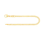 Armband als Panzerkette weit in Gelbgold 585 / 14 Karat, 21 cm lang, 2.1 mm breit, Gewicht ca. 2,4 g.