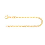 Armband als Panzerkette weit in Gelbgold 585 / 14K, 18.5 cm lang, 2,1 mm breit, Gewicht ca. 2.1 g.