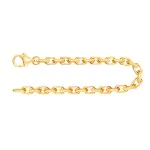 Armband als Ankerkette diamantiert in Gelbgold 750 / 18K, 16 cm lang, 3,8 mm breit, Gewicht ca. 14.5 g.