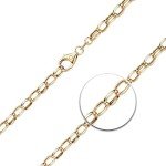 Armband als Erbskette hohl in Gelbgold 333 / 8K, 21 cm lang, 4,5 mm breit, Gewicht ca. 2.7 g.