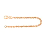 Armband als Kordelkette hohl in Gelbgold 333 / 8K, 18,5 cm lang, 3,3 mm breit, Gewicht ca. 2.8 g.