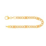 Armband als Fantasiekette in Gelbgold 585 / 14K, 21 cm lang, 5,2 mm breit, Gewicht ca. 5.1 g.