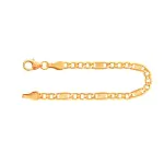 Armband als Fantasiekette in Gelbgold 585 / 14K, 20 cm lang, 3,5 mm breit, Gewicht ca. 2.4 g.