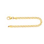 Armband als Zwillingspanzerkette in Gelbgold 333 / 8K, 19 cm lang, 2,9 mm breit, Gewicht ca. 2.1 g.