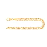 Armband als Zwillingspanzerkette in Gelbgold 375 / 9K, 19 cm lang, 3,9 mm breit, Gewicht ca. 1.9 g.