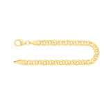 Armband als Zwillingspanzerkette in Gelbgold 333 / 8 Karat, 17 cm lang, 3.5 mm breit, Gewicht ca. 1.6 g.