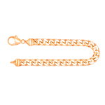 Armband als Panzerkette 4-seitig diamantiert in Gelbgold 585 / 14K, 19 cm lang, 6 mm breit, Gewicht ca. 24.9 g.