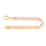 Armband als Panzerkette 4-seitig diamantiert in Gelbgold 585 / 14K, 21 cm lang, 6 mm breit, Gewicht ca. 27.5 g.
