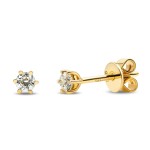 0,20 Karat Diamantohrstecker Gelbgold in 3.5 mm