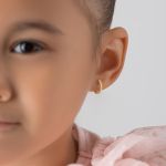 0,07 Karat Diamant Creolen, Gelbgold 750 / 18K, Außendurchmesser 10.3 mm, Breite 1.3 mm, Gewicht ca. 1.0 g