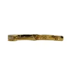 0,14 Karat Diamant Creolen, Gelbgold 750 / 18K, Außendurchmesser 12.5 mm, Breite 2.1 mm, Gewicht ca. 2.2 g