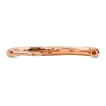 Ohrringe, Creolen, Rotgold 585 / 14K, Außendurchmesser 15.7 mm, Breite 2.3 mm, Gewicht ca. 4.4 g
