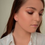 Ohrringe, Creolen, Rotgold 585 / 14K, Außendurchmesser 9 mm, Breite 2.3 mm, Gewicht ca. 1.3 g