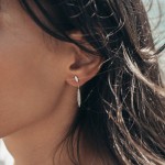 0,20 Karat Diamantohrstecker Weißgold in 29.3 mm