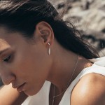 0,20 Karat Diamantohrstecker Weißgold in 29.3 mm