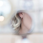 0,12 Karat Diamant Creolen, Gelbgold 585 / 14 Karat, Außendurchmesser 17.5 mm, Breite 1.1 mm, Gewicht ca. 2.1 g.