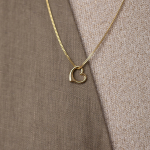 Anhänger Schwingendes Herz Gelbgold 7 mm