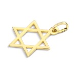 Anhänger Davidstern, Gelbgold 585 / 14K, Höhe 16 mm, Gewicht ca. 0,87 g