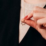 Anhänger Davidstern, Gelbgold 585 / 14K, Höhe 16 mm, Gewicht ca. 0,87 g