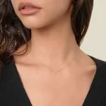 0,2 Karat Diamant Anhänger 4-er Krappe, Weißgold 585 / 14K, Höhe 6.4 mm, Breite 4.7 mm, Gewicht ca. 0.18 g