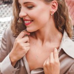 Anhänger Kreuz gesandelt/glanz/diam. , Weißgold 585 / 14K, Höhe 18 mm, Gewicht ca. 0,67 g